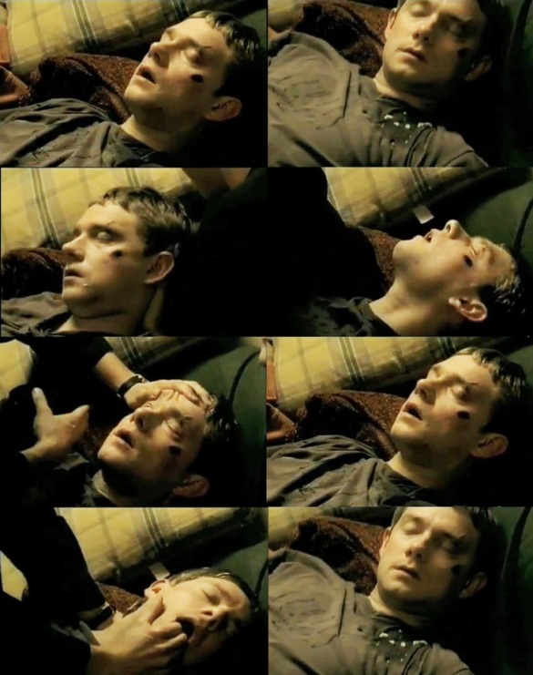 Inspiration: Martin Freeman's character Jamie is found after having taken an overdose in TV Show Men Only